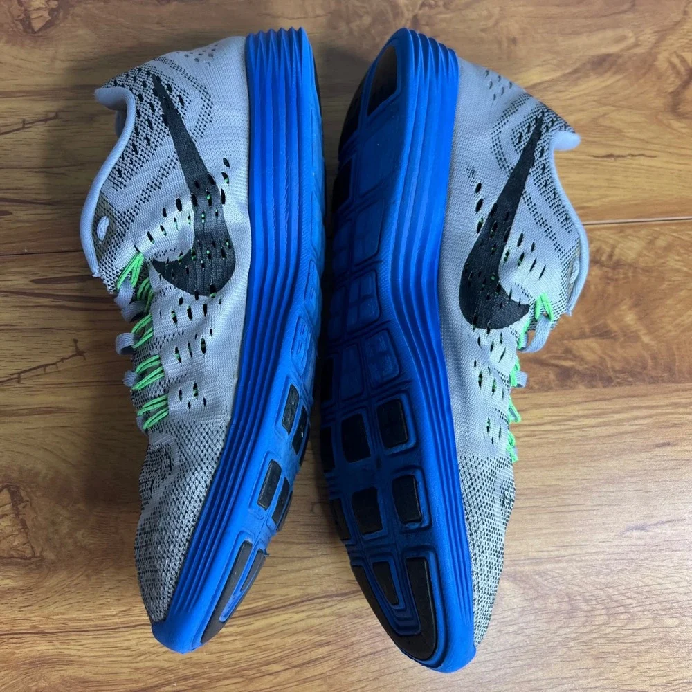 Nike LunarTempo Running Shoes Mens‎ Size 10.5 Gray Blue Low Top